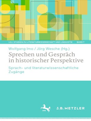 cover image of Sprechen und Gespräch in historischer Perspektive